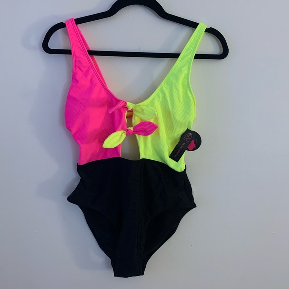 No Boundaries Other - Retro one piece swimsuit.